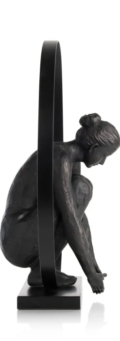 New XOOON Circle Lady beeld H54cm in de kleur Zwart - COCOmaison