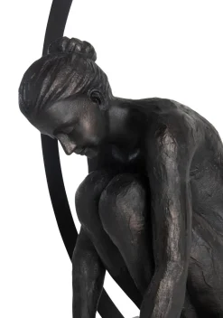 New XOOON Circle Lady beeld H54cm in de kleur Zwart - COCOmaison