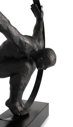 Sale XOOON Circle Man beeld H58cm in de kleur Zwart - COCOmaison