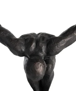 Sale XOOON Circle Man beeld H58cm in de kleur Zwart - COCOmaison