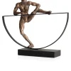 Best XOOON Climbing beeld (H33cm) in de kleur Goud - COCOmaison