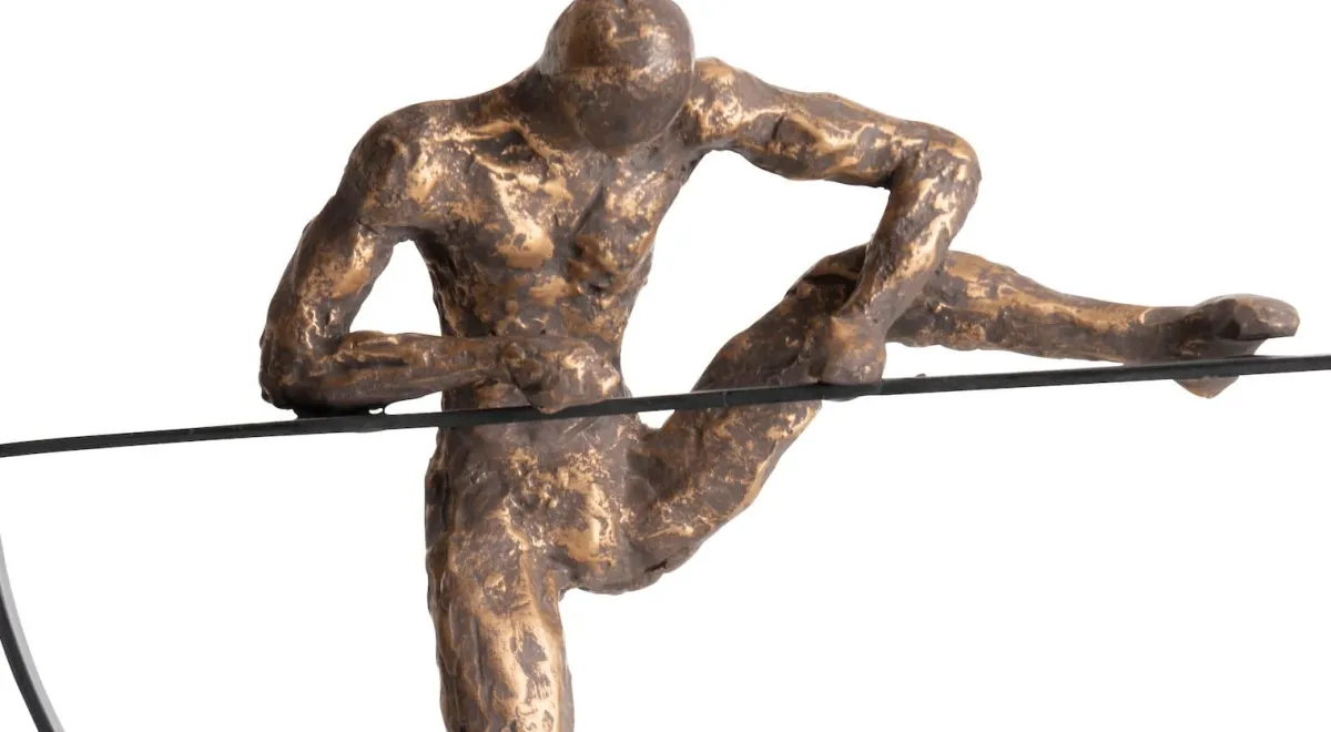 Best XOOON Climbing beeld (H33cm) in de kleur Goud - COCOmaison