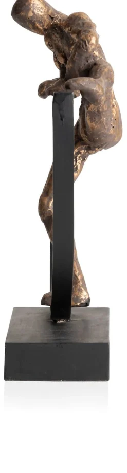 Best XOOON Climbing beeld (H33cm) in de kleur Goud - COCOmaison