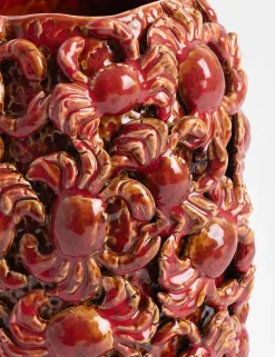 Hot XOOON COCOmaison, Crabby vaas H39cm - Rood