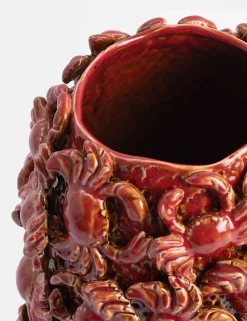 Hot XOOON COCOmaison, Crabby vaas H39cm - Rood