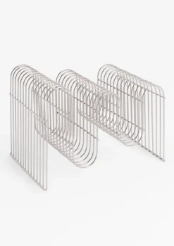 Best XOOON COCOmaison, Gus magazinehouder H30cm - Zilver