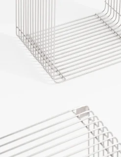 Best XOOON COCOmaison, Gus set van 2 wandrekken H35-40cm - Zilver