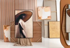 Discount XOOON COCOmaison, Holly schilderij 90x140cm - Bruin