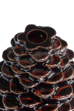 Hot XOOON COCOmaison, Pine kandelaar H12cm - Bruin