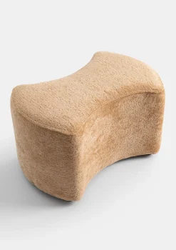 Online XOOON COCOmaison, Roan poef H43-49cm - Okergeel