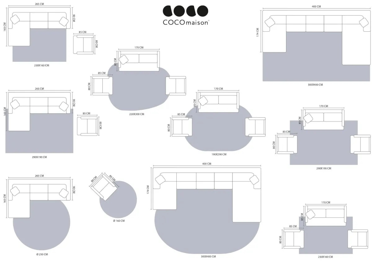 XOOON COCOmaison, Timeless Classic karpet 250dia - bruin