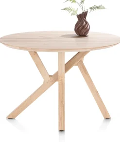 Best XOOON COSENZA bartafel rond 130 cm (h: 92 cm) - naturel eiken