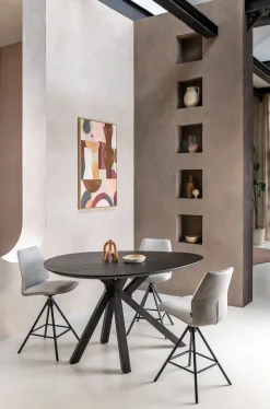 Online XOOON COSENZA eetkamertafel 160 x 115 cm - marmerlook