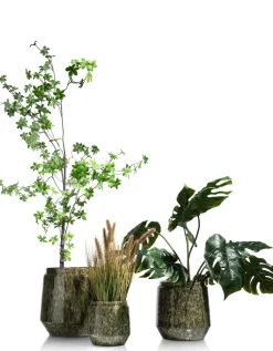 Outlet XOOON Dalila pot H36cm in de kleur Groen - COCOmaison