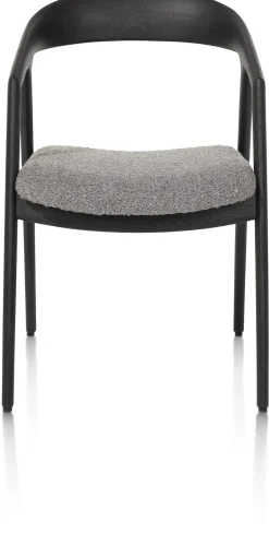 Hot XOOON DANTE armstoel - eik antraciet in stof Brioni