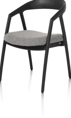 Hot XOOON DANTE armstoel - eik antraciet in stof Brioni