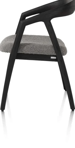 Hot XOOON DANTE armstoel - eik antraciet in stof Brioni