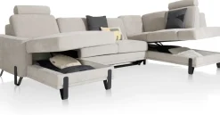 Discount XOOON Denver, Longchair links - 2,5 zits - ottomane rechts