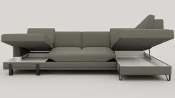 Online XOOON Denver, U-bank rechts - Livigno - grijs