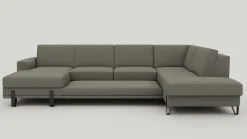 Online XOOON Denver, U-bank rechts - Livigno - grijs