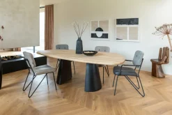 Online XOOON Design eetkamerstoel "JUNE" - Taupe -