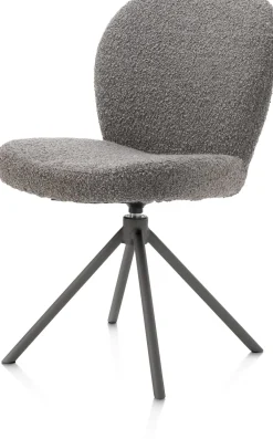 XOOON Eetkamerstoel Jaxon (draaibaar) in de kleur Lever -