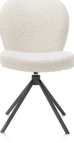 Clearance XOOON Eetkamerstoel Jaxon (draaibaar) in de kleur Ivoor -