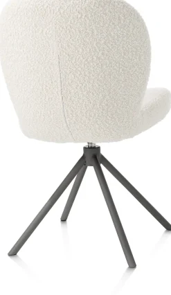 Clearance XOOON Eetkamerstoel Jaxon (draaibaar) in de kleur Ivoor -