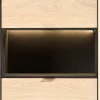 Discount XOOON Elements, bergkast smal - 60 cm. - 1-deur + 2-laden + 1-niche + led incl. metalen poten - natural