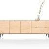 New XOOON Elements, dressoir 240 cm - 3-deuren + 2-laden incl. metalen poten - natural
