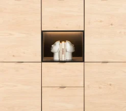 Best XOOON Elements eikenfineer dressette met niche + LED 150cm