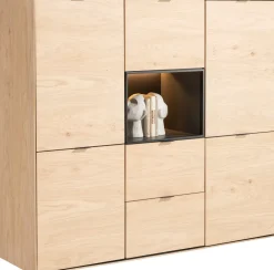 Best XOOON Elements eikenfineer dressette met niche + LED 150cm