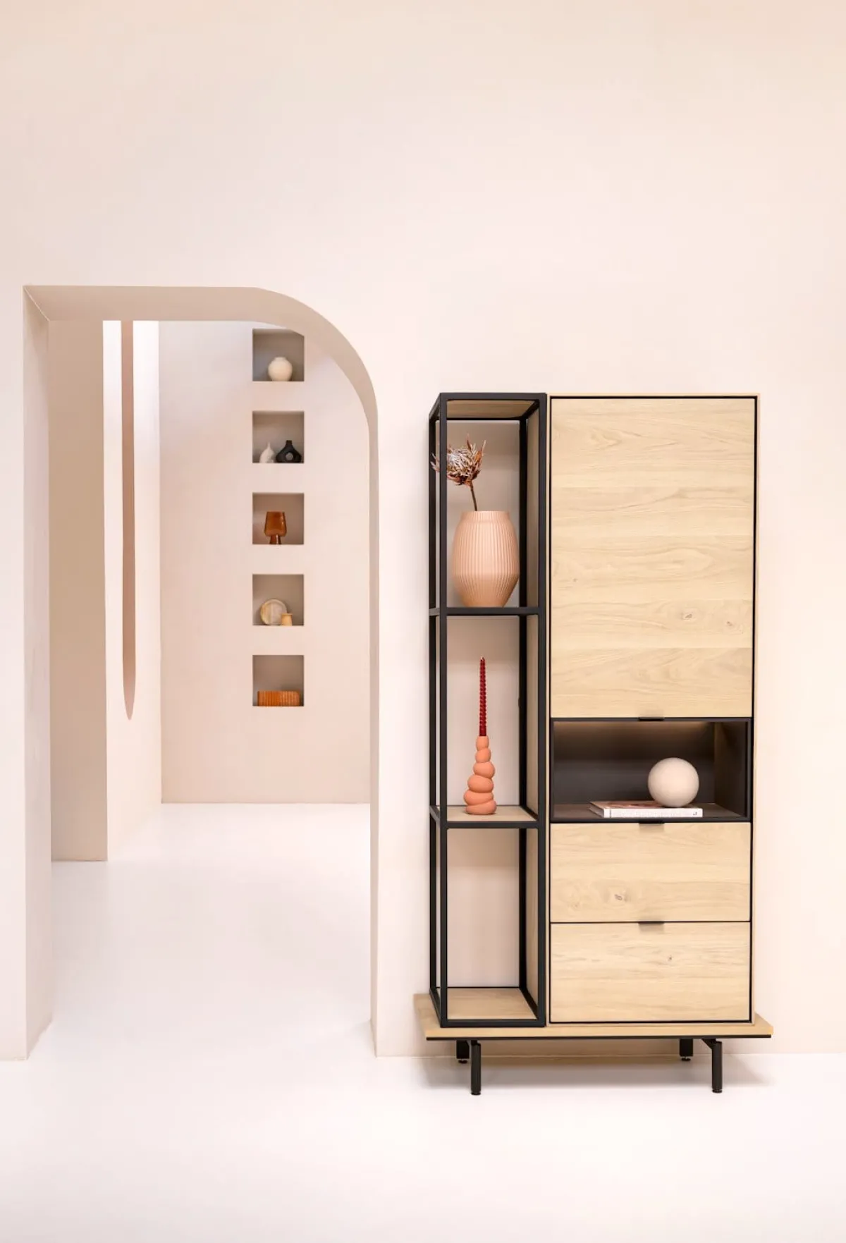 XOOON ELEMENTS platform 100 cm. incl. 2 metalen poten - 100 cm