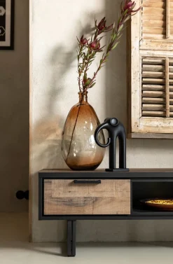 Online XOOON Elly beeld H30cm in de kleur Zwart - COCOmaison