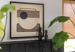 Hot XOOON Encounter schilderij (100x100cm) in de kleur Zwart - COCOmaison