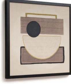 Hot XOOON Encounter schilderij (100x100cm) in de kleur Zwart - COCOmaison