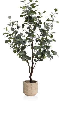 Best XOOON Eucalyptus Tree kunstplant (H140cm) in de kleur Groen
