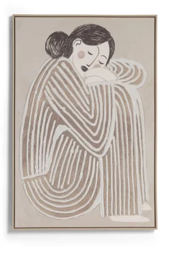 Discount XOOON Fae schilderij 80x120cm in kleur Crème shop je bij COCOmaison