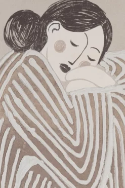 Discount XOOON Fae schilderij 80x120cm in kleur Crème shop je bij COCOmaison