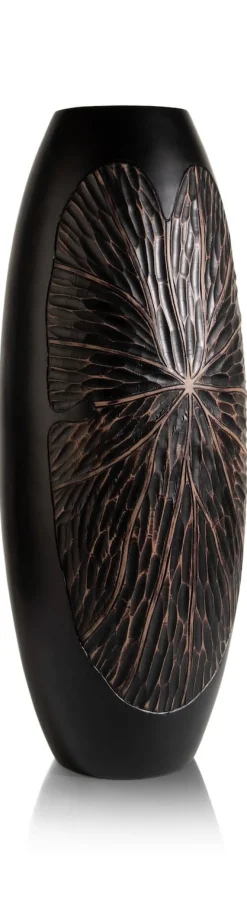 XOOON Faye vaas H75cm in de kleur Zwart - COCOmaison