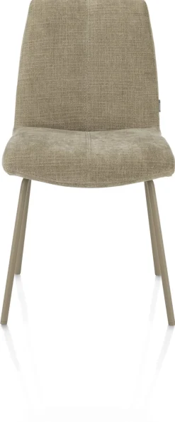 Online XOOON Filipo eetkamerstoel stof Cadiz in de kleur Olijf -