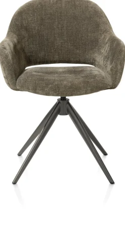 Clearance XOOON FINN armstoel terugdraai - stof Livigno - donkergroen