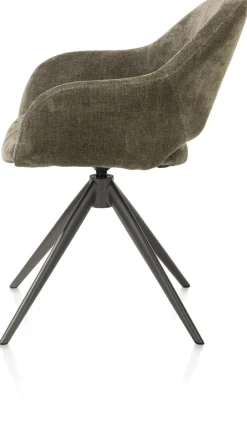 Clearance XOOON FINN armstoel terugdraai - stof Livigno - donkergroen