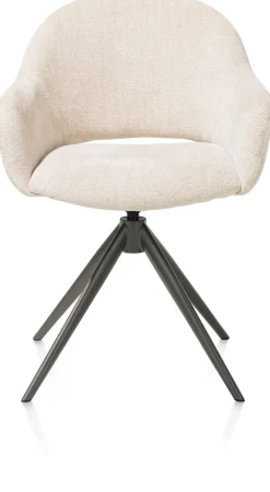 New XOOON FINN armstoel terugdraai - stof Livigno - crème