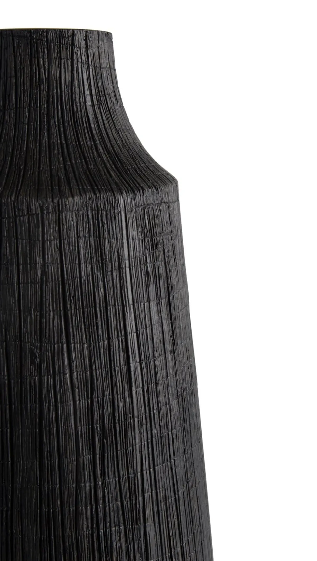 Hot XOOON Finn vaas H50cm in de kleur Zwart - COCOmaison