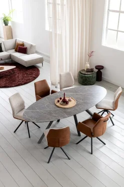 Discount XOOON FRANKY armstoel - pocketveringvering - Taurus - cognac