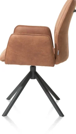 Discount XOOON FRANKY armstoel - pocketveringvering - Taurus - cognac