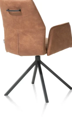 Discount XOOON FRANKY armstoel - pocketveringvering - Taurus - cognac