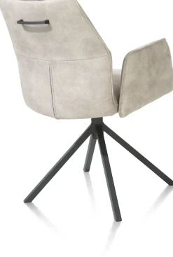 Sale XOOON FRANKY armstoel - vast - greep - pocketveringvering - kiezel