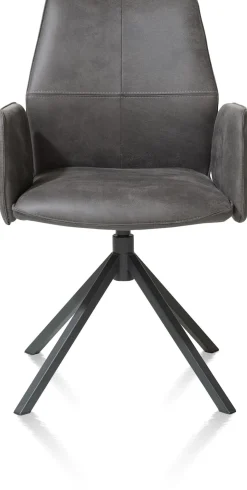 Sale XOOON FRANKY armstoel - vast - greep - pocketveringvering - zwart